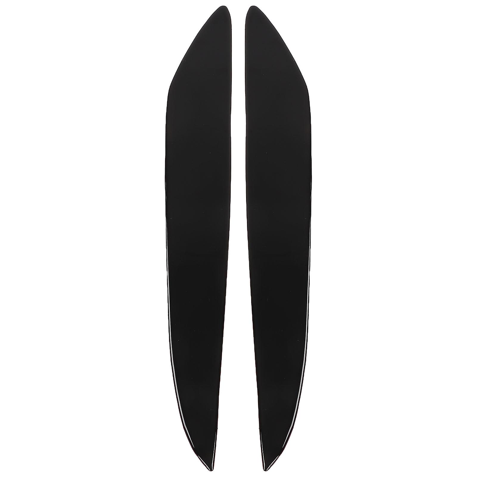 Left/Right Headlight Eyebrow Cover Trim Piano Black For Mazda 3 (2010-2013)