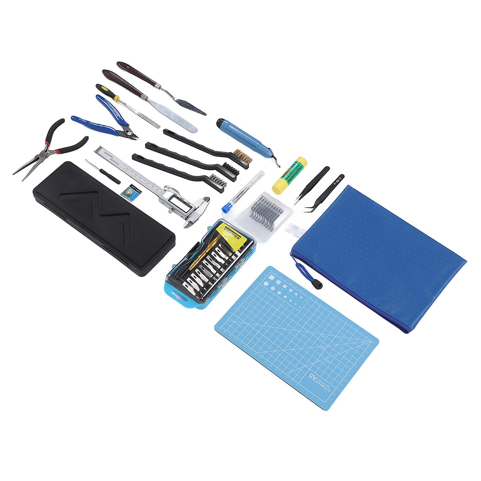 3D Printer Tool Kit with Caliper, Carving Knife, File - ABS & Steel