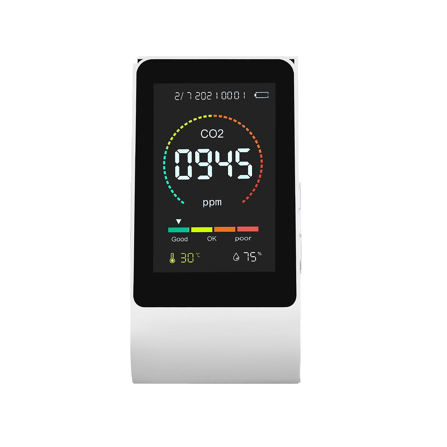 Carbon dioxide concentration temperature and humidity detection portable CO2 detector