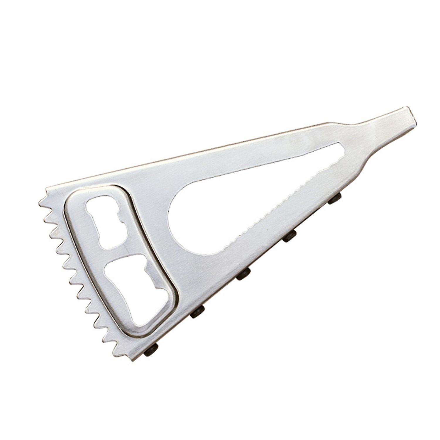 Bottle Opener Comfortable Grip Creative Sturdy Anti-rust Multifunctional Save Effort Silver Color