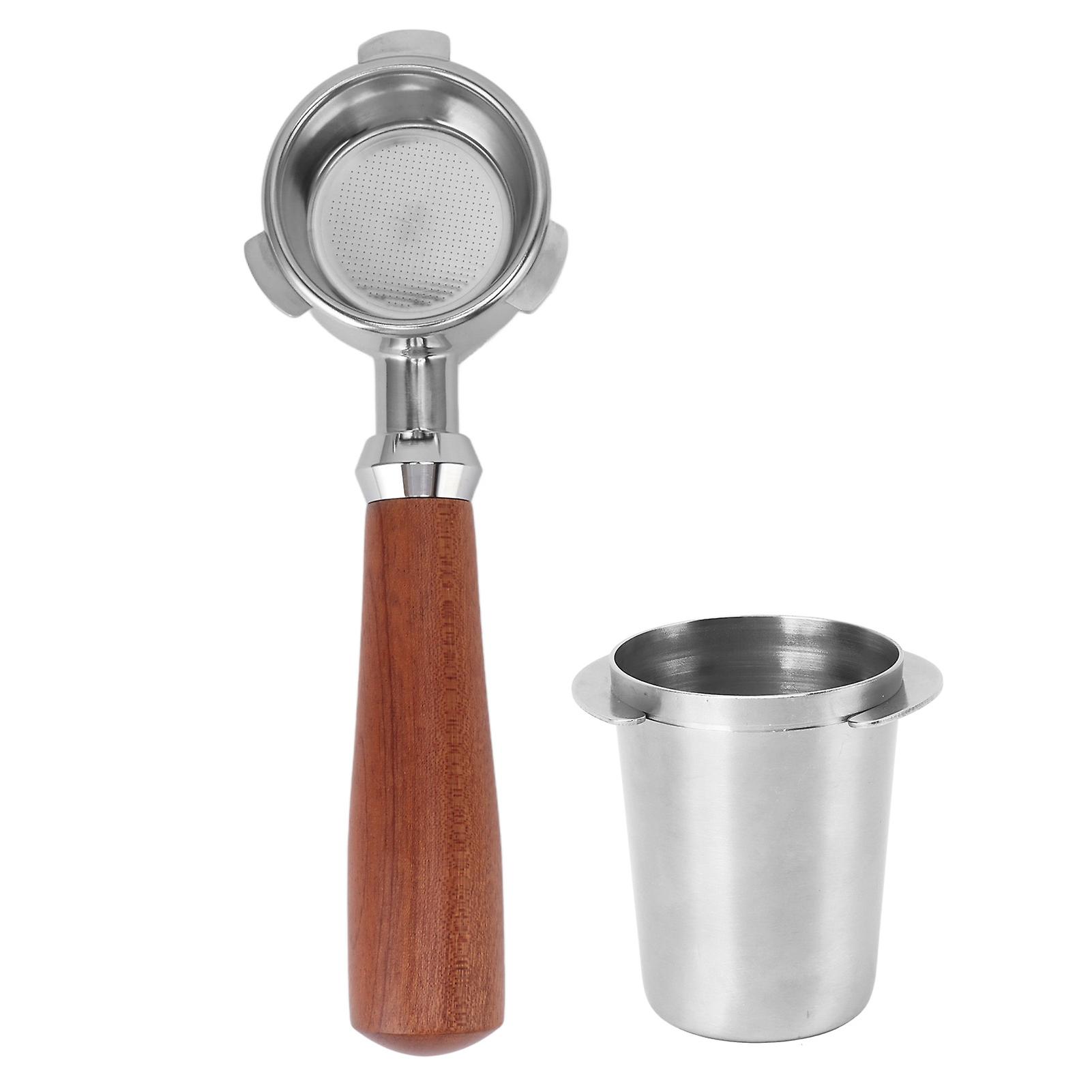 Bodemloze filterhouder, staal, koffieaccessoires