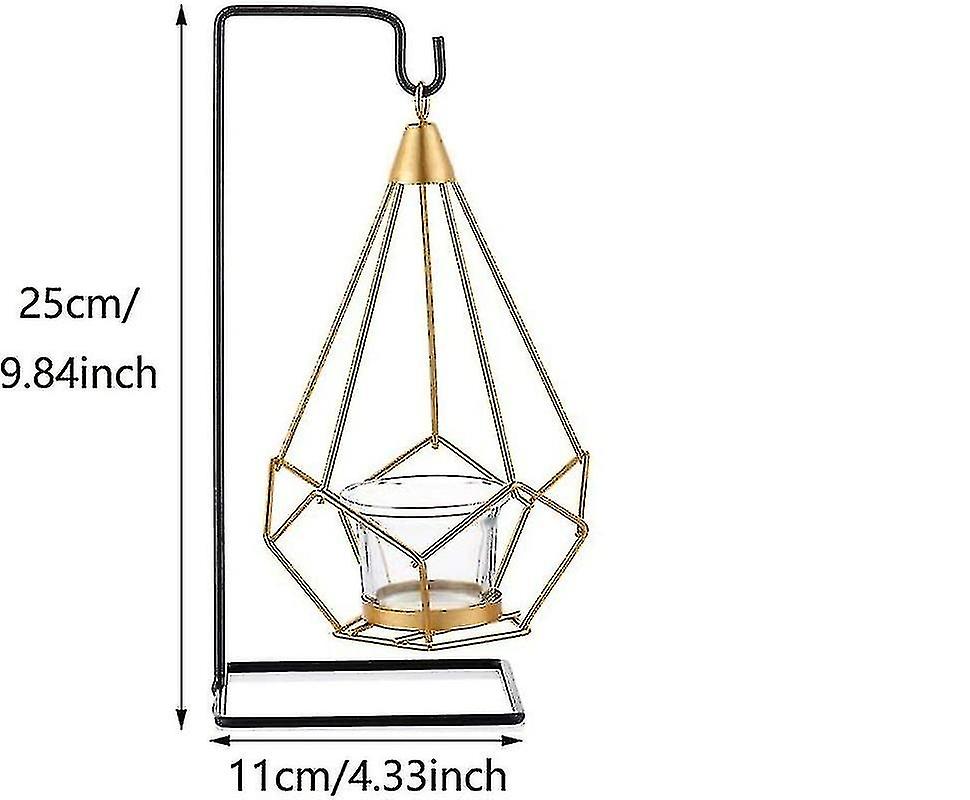 Diseño geométrico de metal Tea Light Candle Holders