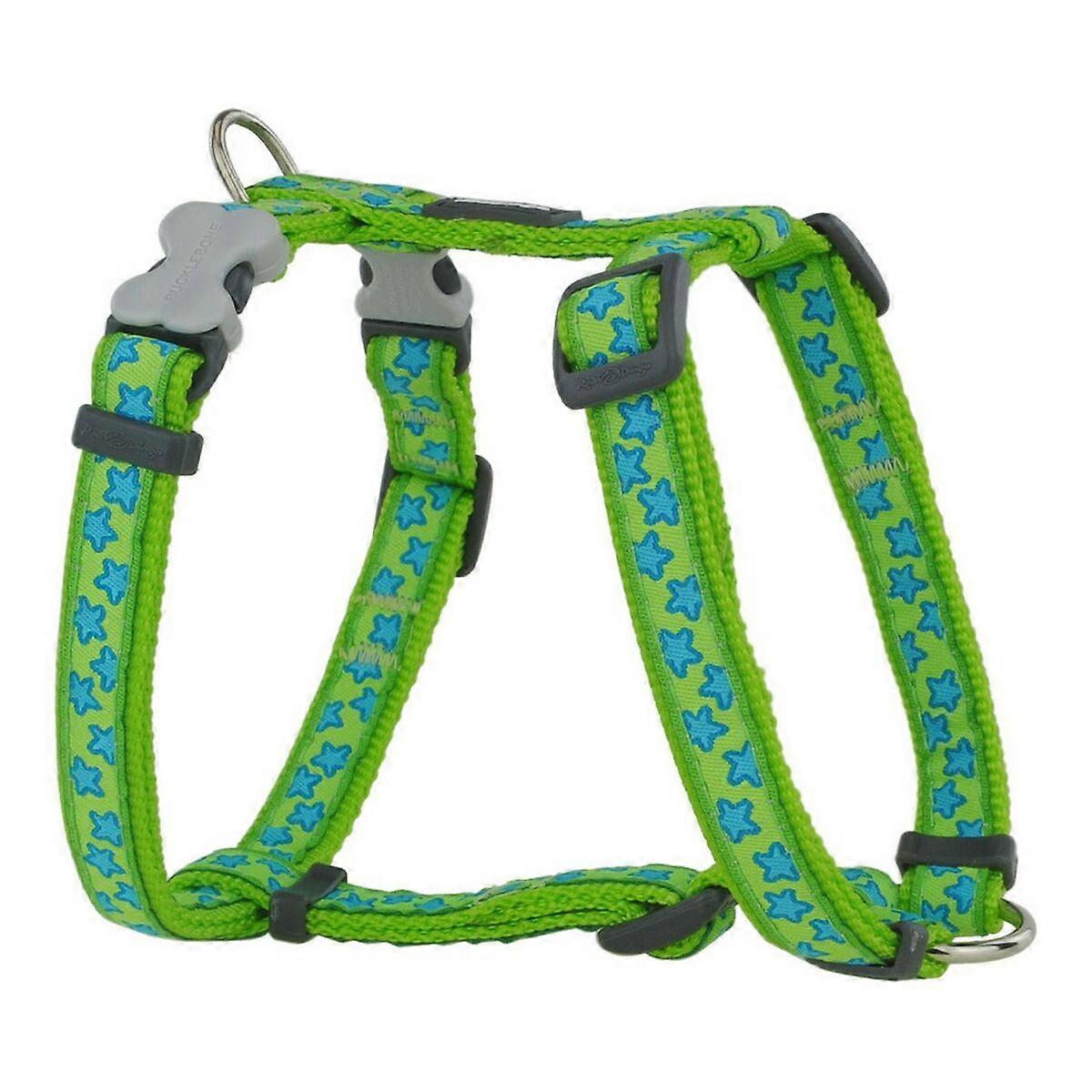 Dog Harness Red Dingo Style Turquoise Star Green 37-61 cm