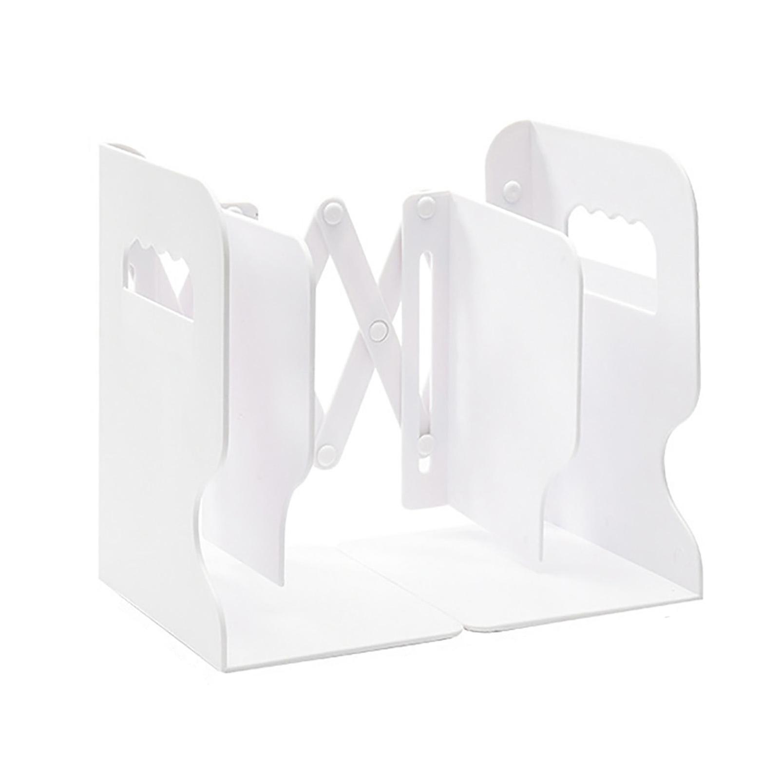 Acrylic Book End Thickened L Shape Bookend Stopper Desktop Book Organizer for Home Library Office
