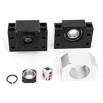 Linjär skena och lagerstålstyrning med hög precision med BF25/BK25-mutter, plommonblomskoppling - Smooth Motion för CNC- och 3D-skrivare