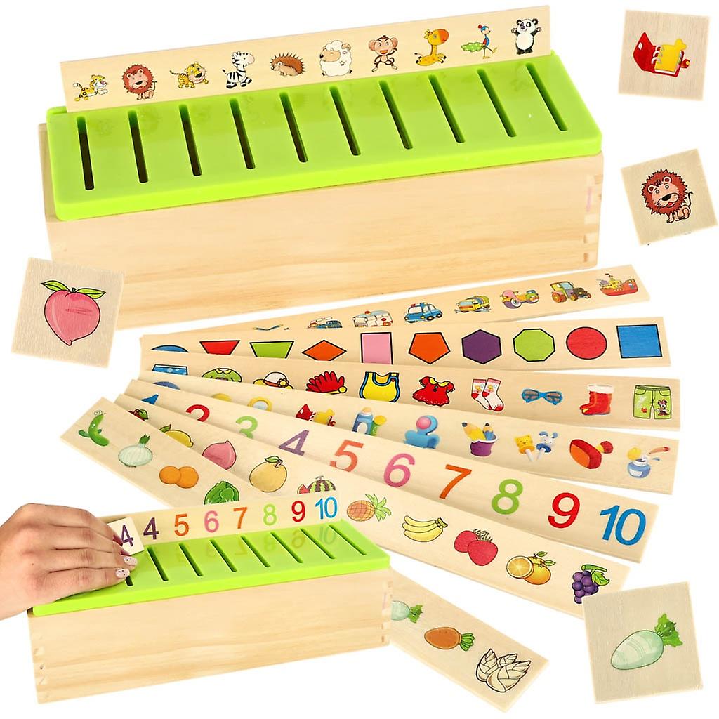 Wood Sorter Puzzle Matching Pictures