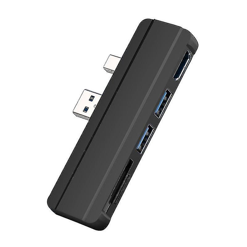 For Surface Pro 6 5 4 Hub 5 In 1 Usb Docking Station With -compatible 2 Ports Usb 3.0 Memory Card S
