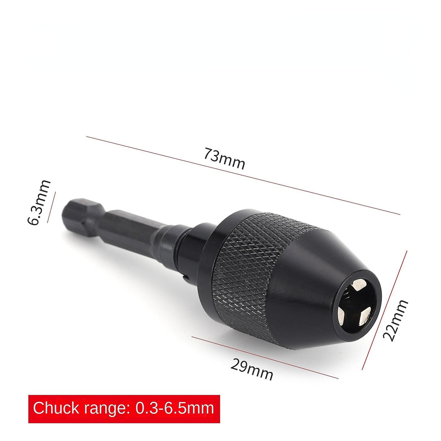 1pcs Multi Keyless Drill Chuck 03-36mm Conversion Tool 1/4 Hex Shank Quick Replace Adapter Chuck Con
