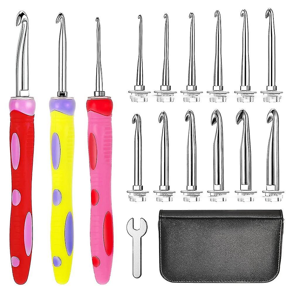 12 Sizes Crochet Hooks Set Interchangeable Crochet Hook Set