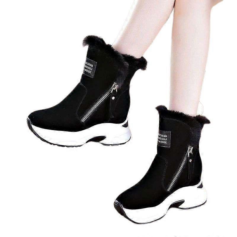 Women's Waterproof Snow Boots Ladies Fur Lined Winter Warm