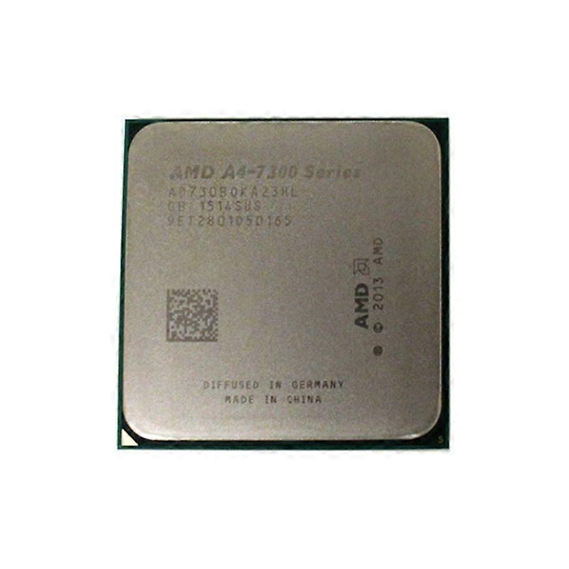 A4-7300 CPU - Socket FM2 2 Cores 2 Threads 3.8GHz 1MB L2 Cache 2MB L3 Cache 65W.