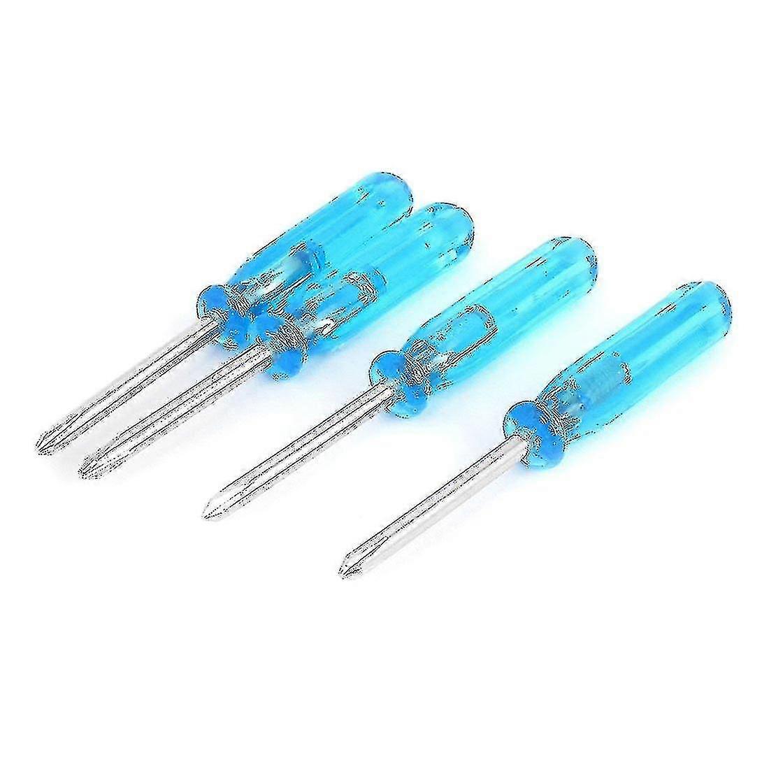 2mm Crosshead Precision Stubby Mini Pocket Screwdriver 5 Pcs Blue