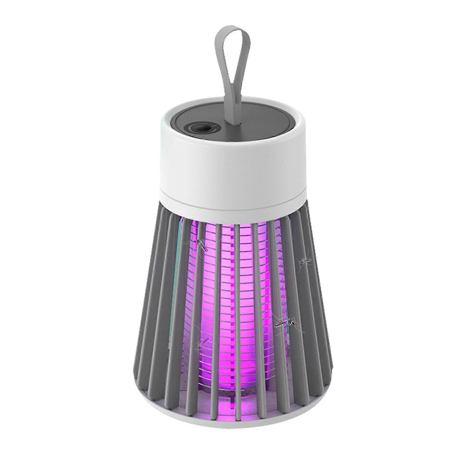 Rechargeable Mosquito Zapper With Brush Electric Shock Wireless Uv Light Bulb Lamp Flies