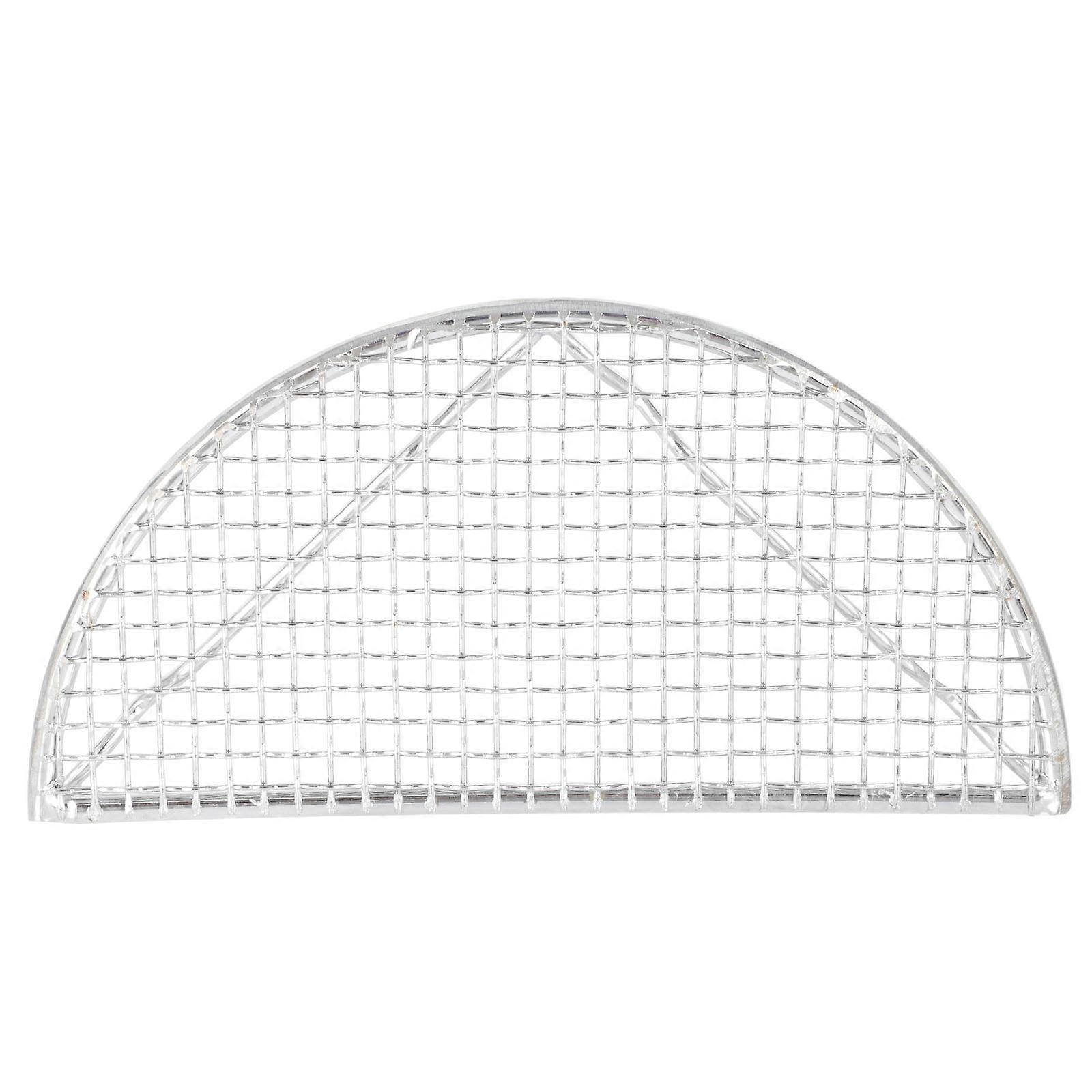 1Pc Japanese Semicircle Net Stainless Steel Net Tempura Blast Net (Silver)