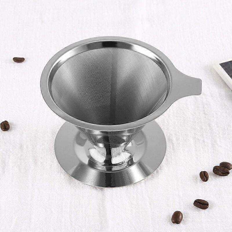 Paperless Reusable Stainless Steel Coffee FilterSilver