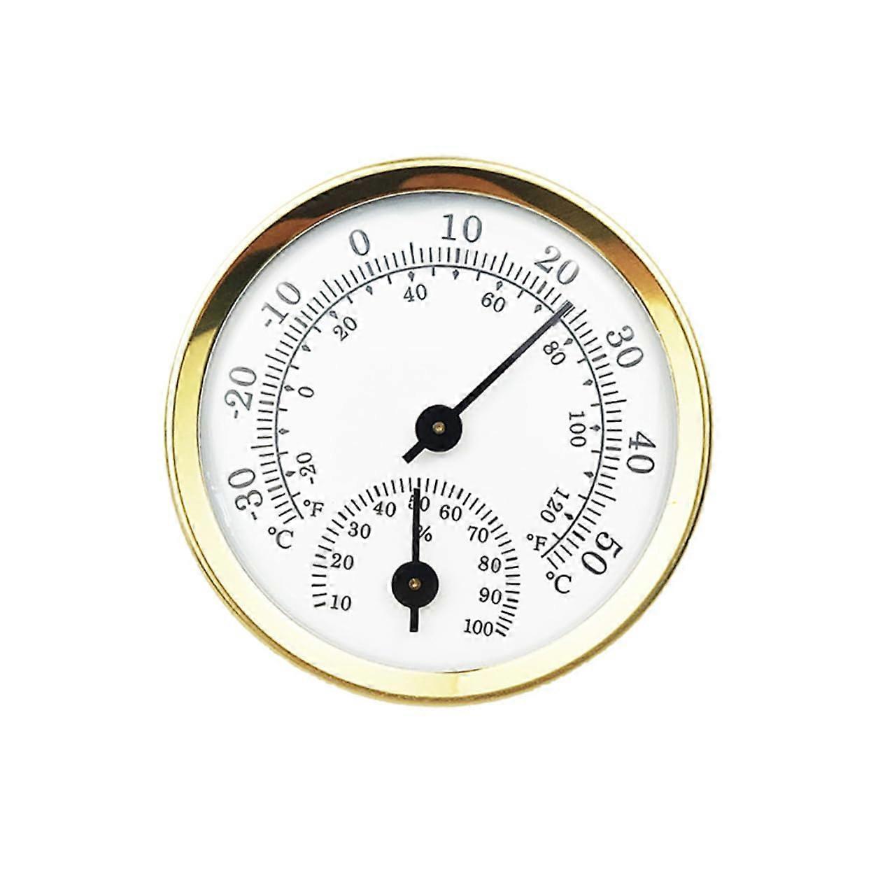 Hygrothermograph Analog Humidity Temperature Meter Shell Pointer