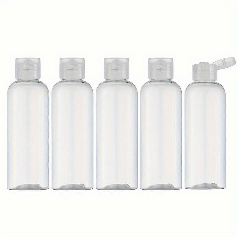 4pcs 100ml Large Capacity Empty Dispenser Containers - Travel-Sized Flip Top Bottles with Leak-Proof Design - Perfect for Travel Cosmetics and Toiletr