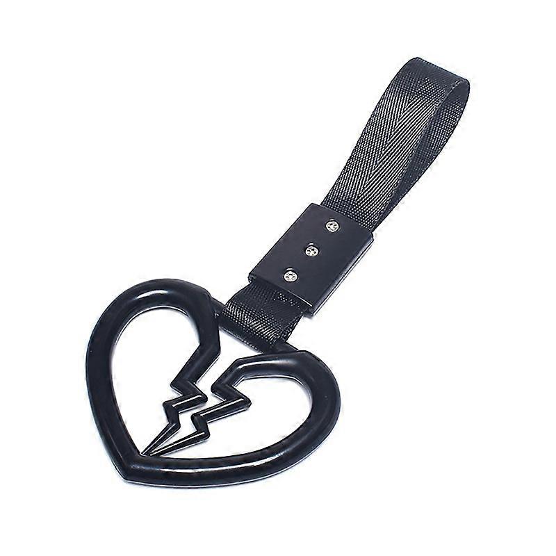 JDM Ring Japanese Subway Train Bus Car Handle Cute Broken Heart Handle Hand Strap Rear Front Bumper Warning Ring