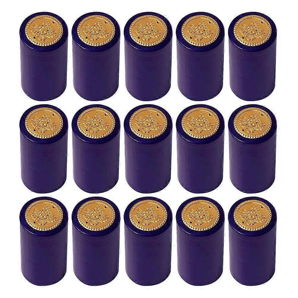 50pcs Wine Bottle Shrink Caps Heat Shrink Caps Wine Shrink Wraps for Wine Cellars Home