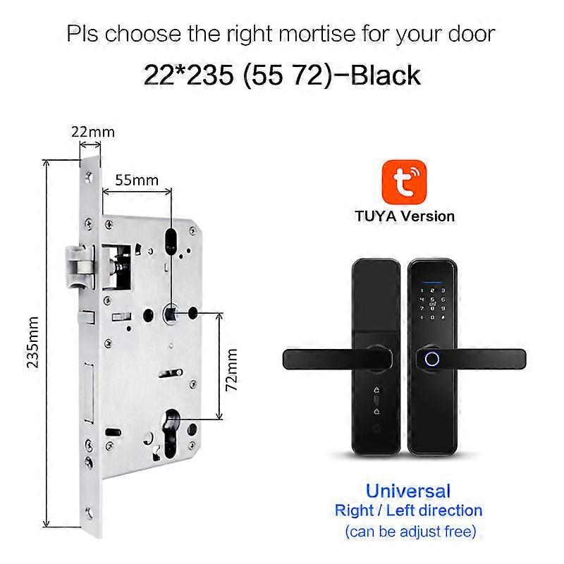 Electronic Fingerprint Door Lock Biometric Lock Digital Smart Lock With Wifi Tuya App Password Ic Card Unlock For Home Security