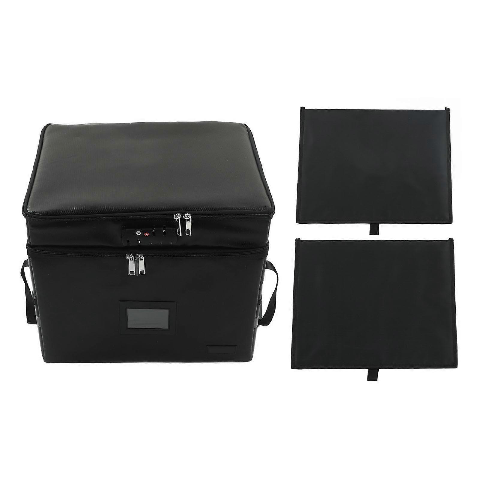 Fireproof Photo Storage Document Box Case Coding Lock Less Than 2000 Waterproof Double Layer Photo File Case