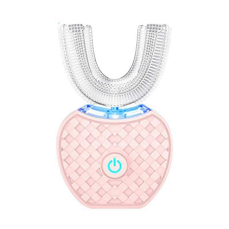 Electric Toothbrush U-Shape Smart Waterproof  Pink