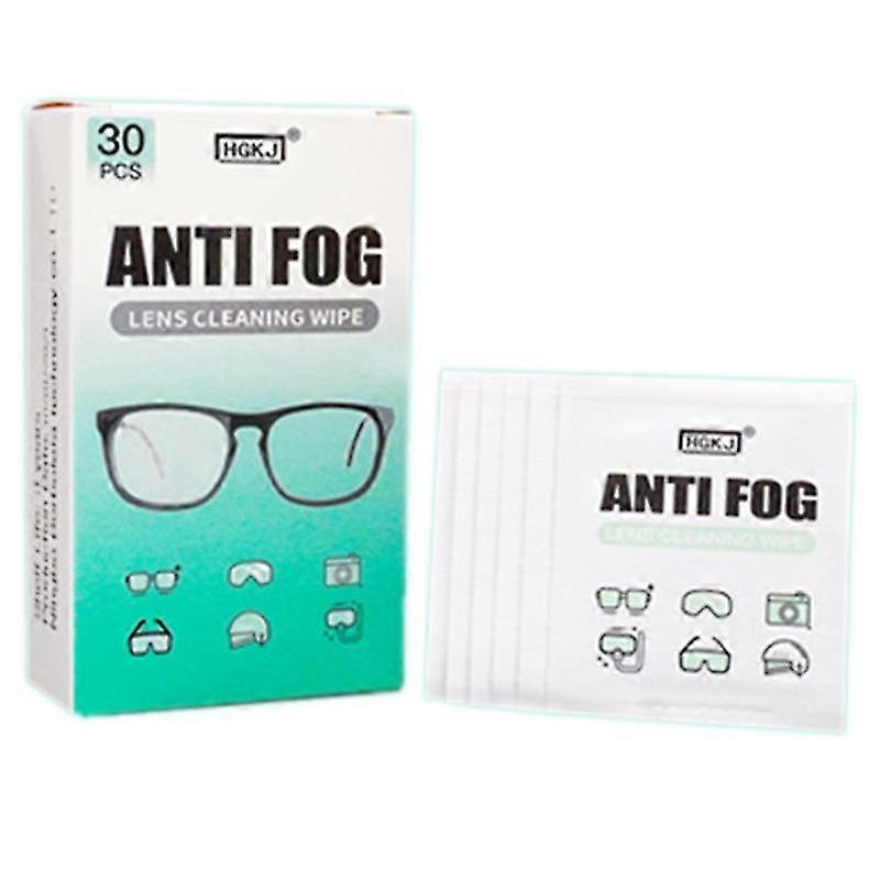 KINCJON Anti Fog Wipes For Glasses 30 Pre-moistened Reusable Wipe Antifog Lens Cloth