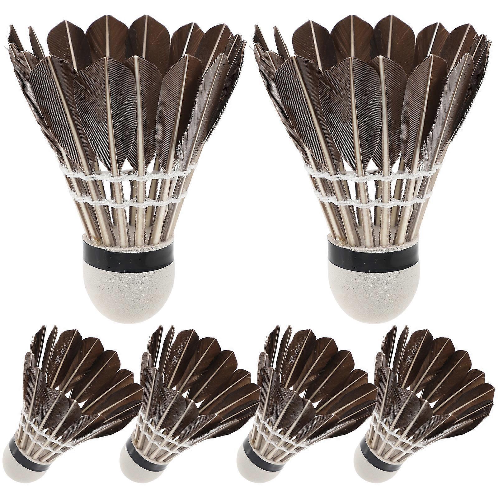 6Pcs Outdoor Shuttlecocks Exercising Badminton Shuttlecocks Portable Shuttlecocks Accessories