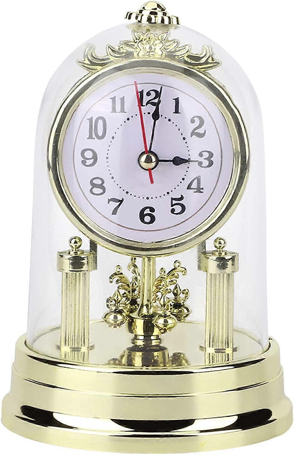 European Retro Style Living Room Clock, Digital Alarm Clock, Antique Silent Table Clock