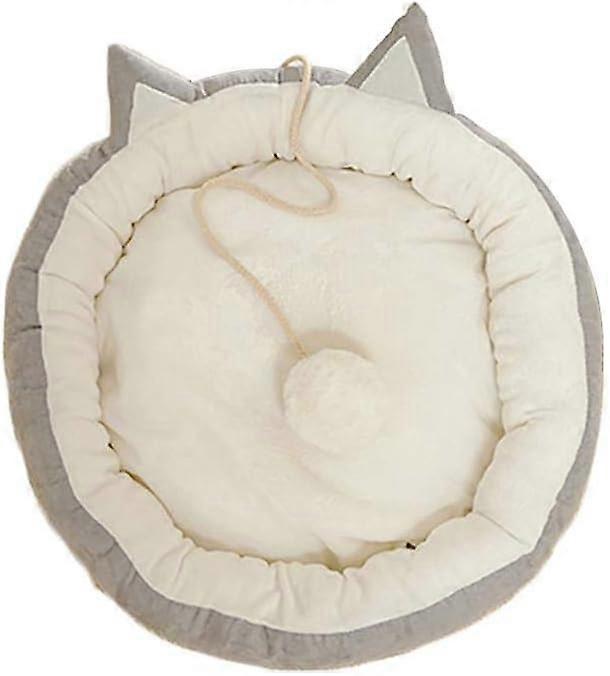 Grigio Cat Nest Cat House, Cat Ear Shape Bunk Nest Cozy Cat Puppy Ball Toy
