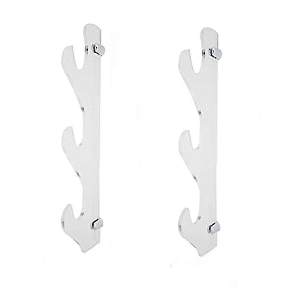 acrylic wall mount three layer samurai sabre sword holder,transparent