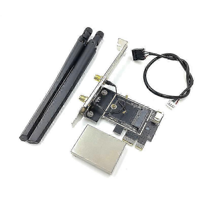 NGFF M2 vezeték nélküli kártya a PCI-E Pcie asztali Bluetooth átalakító adapterhez 2 AC antennával, Intel számára