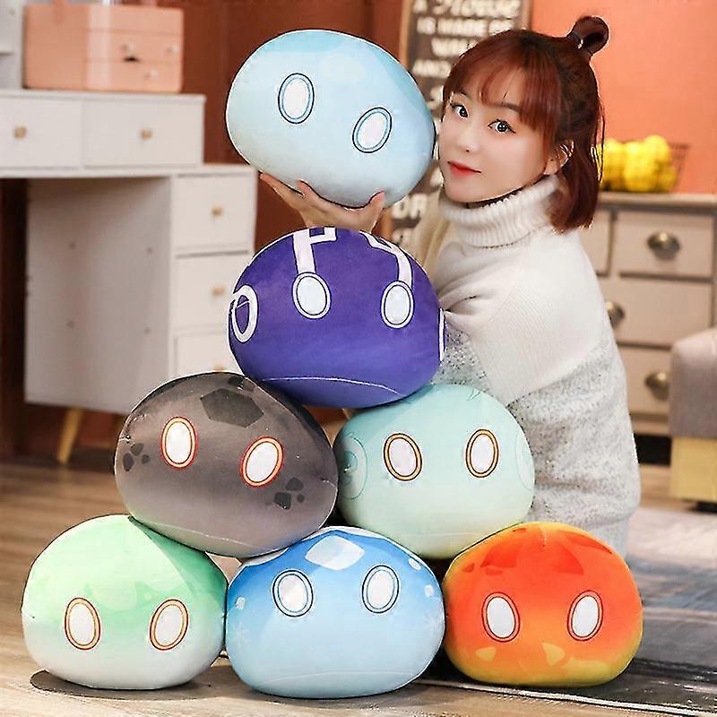 Game Genshin Impact Slime Plush Doll Stuffed Toy Pillow Eye Of God Water