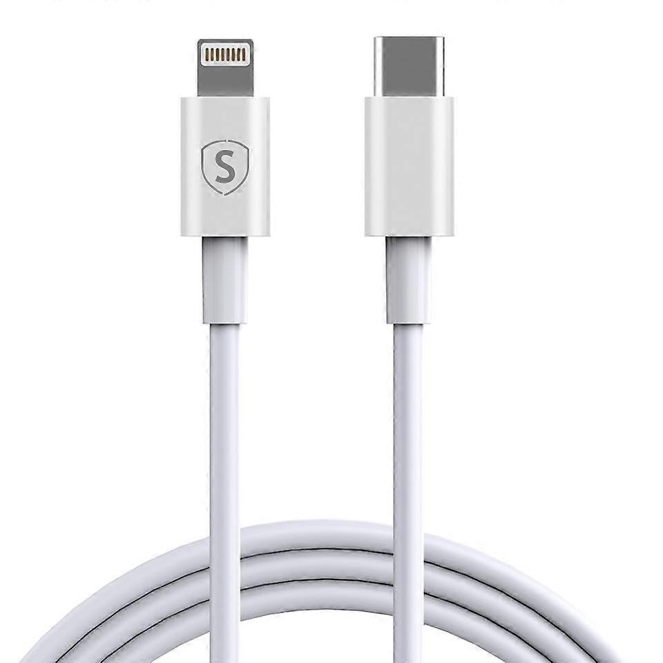 USB-C till Lightning-kabel 2,4A, 1m - Vit
