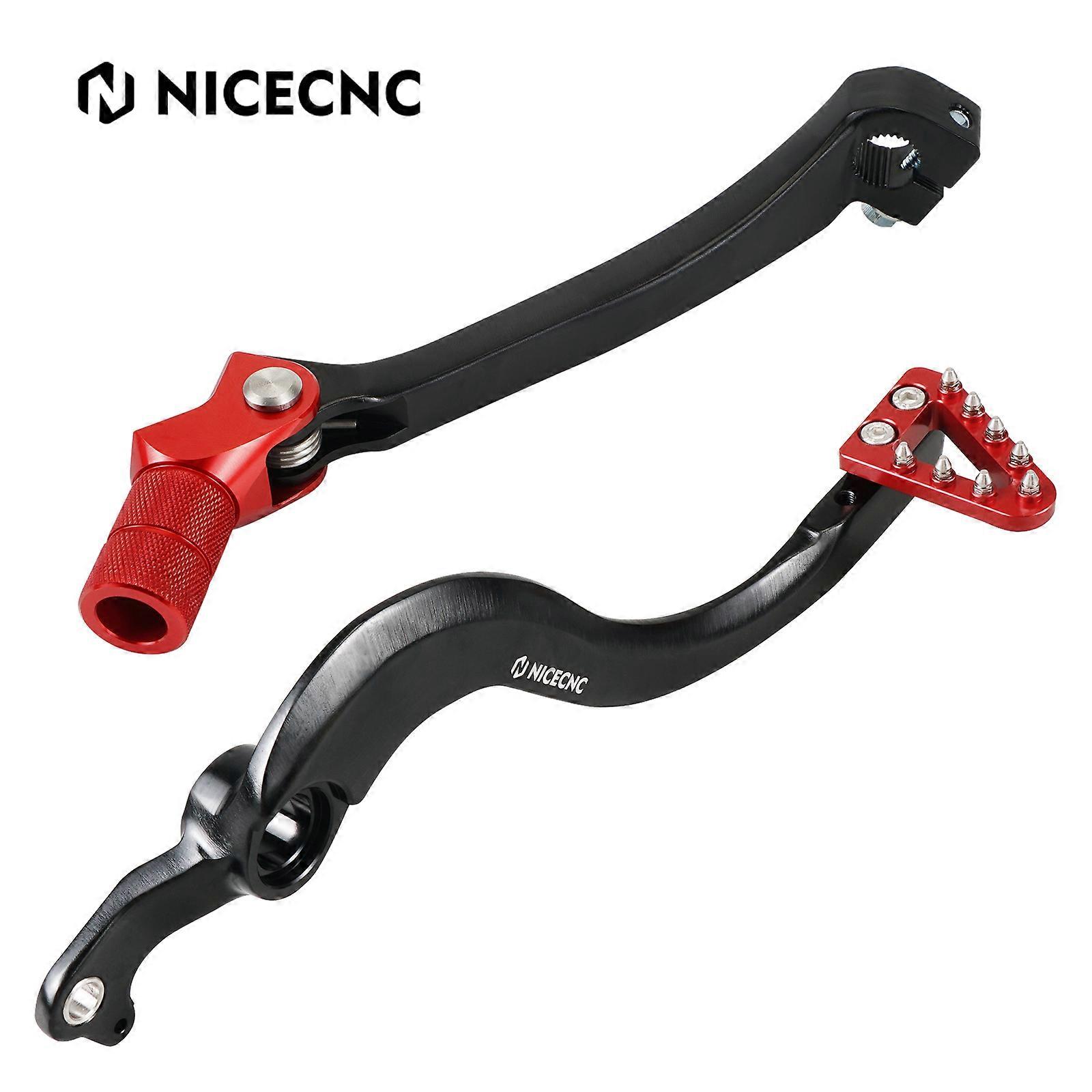 NICECNC Adjustable Forged Aluminum Brake Pedal Lever & Shift Lever For Honda CRF 250R 450R 450RX 2018-2023 CRF250RX 2019-2023