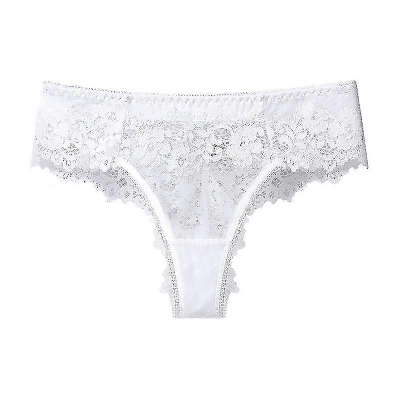 Solide blomstrede blondebånd, behagelige åndbare intime trusser, undertøj til kvinder