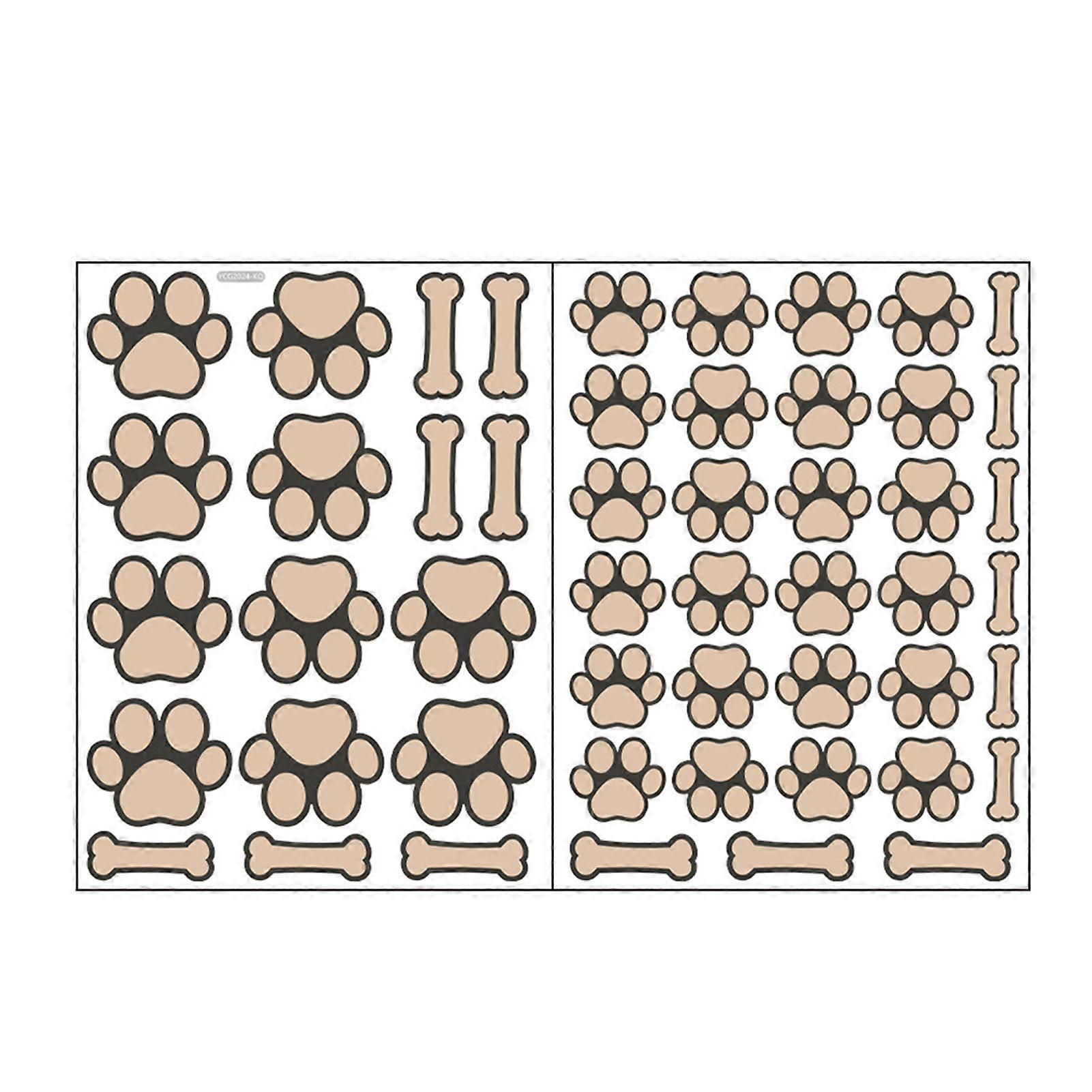 Luminous Paw Stone Wall Decals Self-adhesive Stair Room Decor Wall Stickers for Home