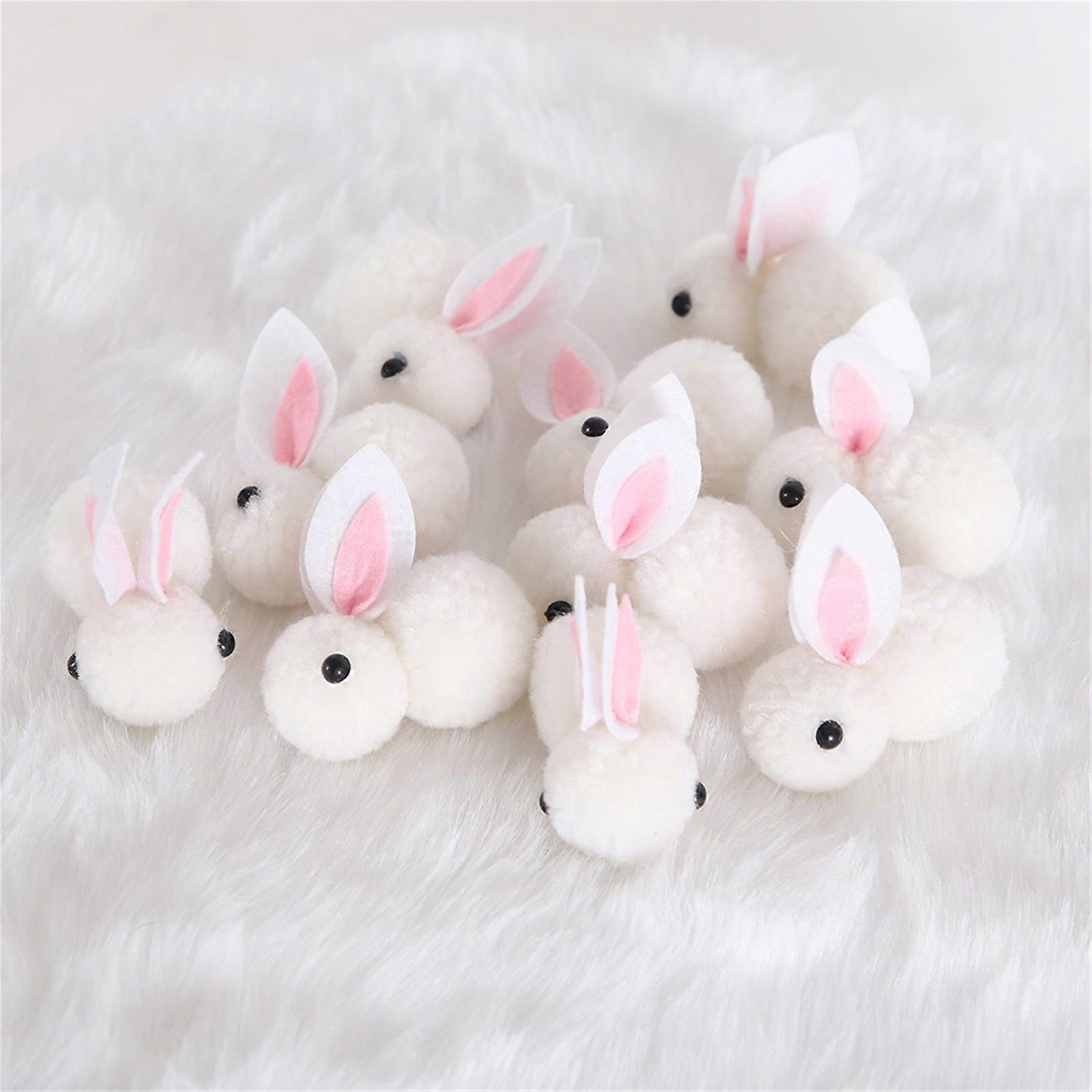 10pcs  Easter Decoration Plush Mini Bunny Easter Bunny Doll Toy Gift 244993