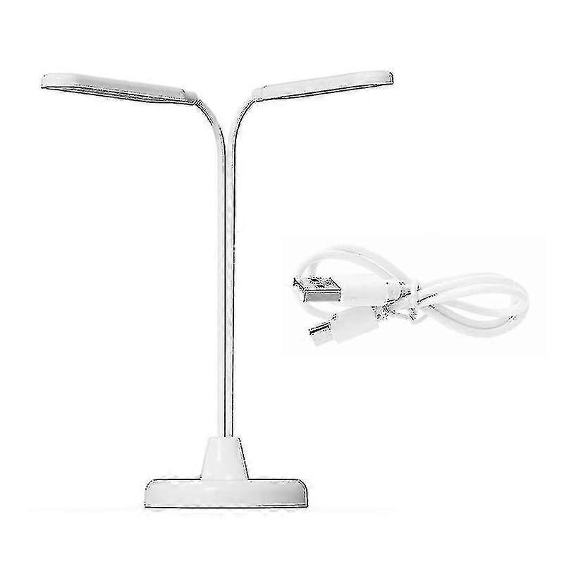 Desk Lamp,gooseneck Adjustment 8w Desk Lamp,6000k Double Light Area,b