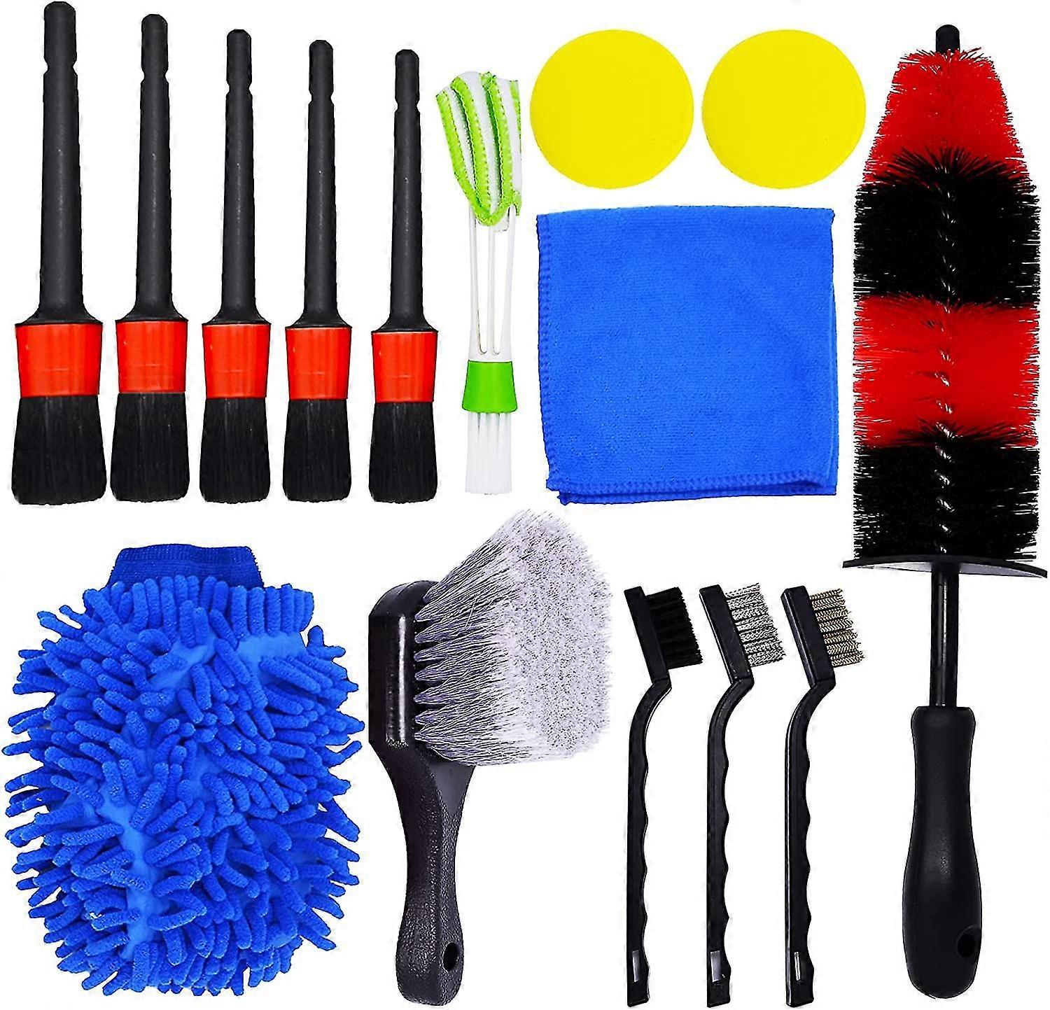 15 εξάρτηση καθαρισμού αυτοκινήτων PC, εξάρτηση λεπτομέρειας πλυσίματος αυτοκινήτων, σύνολο εργαλείων καθαρισμού αυτοκινήτων