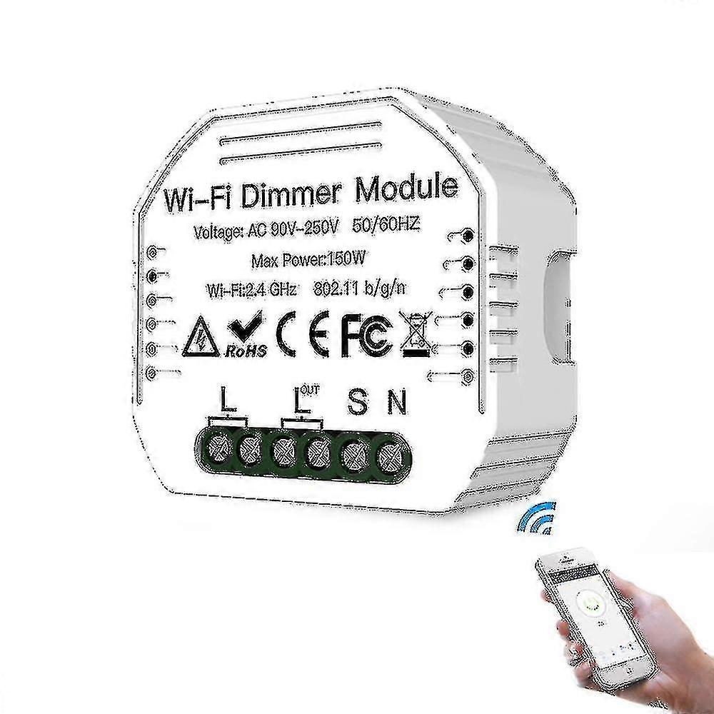 Moeshouse Ms-105 Ac90-240v Diy Smart Wifi Light Led Dimmer Switch Smart Life/tuya App Remote Control