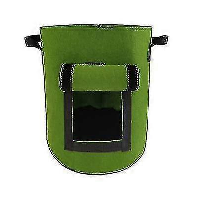 2pcs Non-woven Felt Visual Planting Bag, Thickergreen