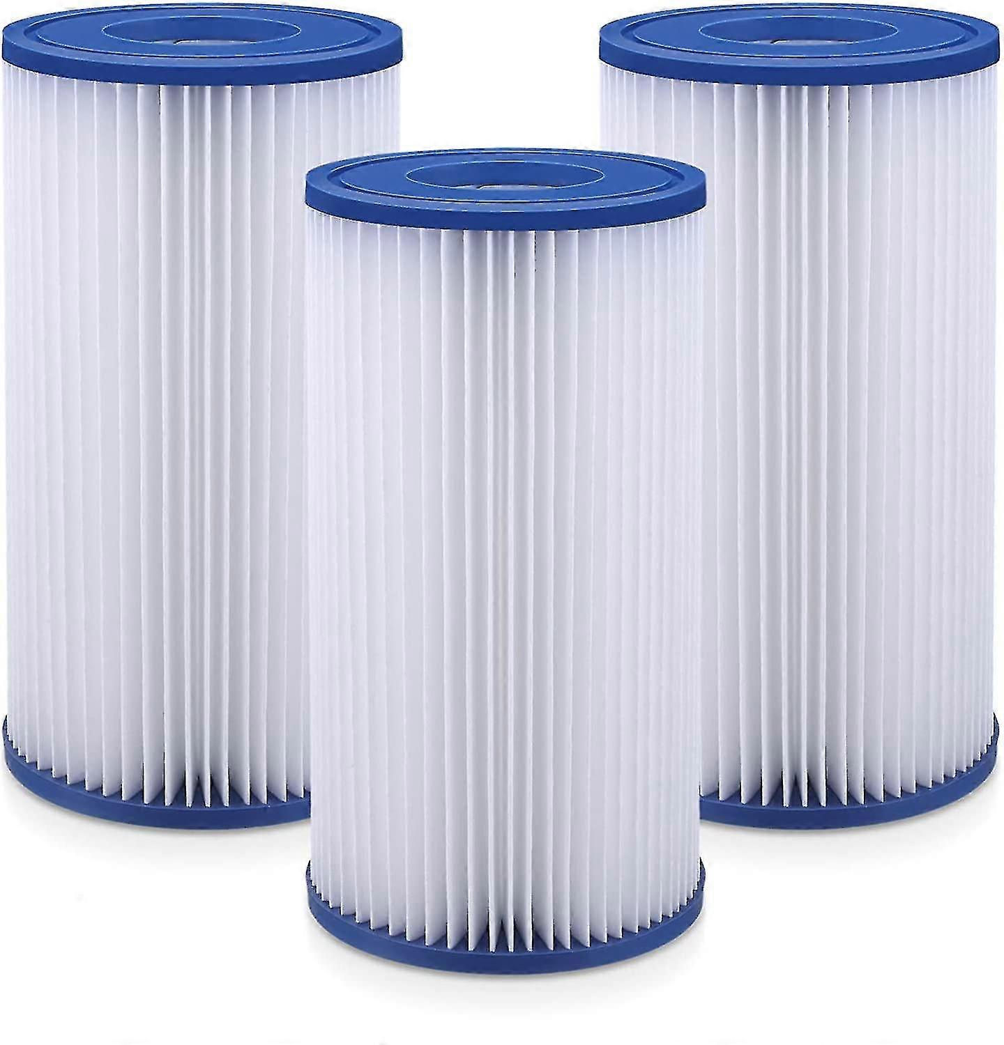 3pcs Filtres de piscine Remplacement Cartouche filtrante Easy Set Summer Pool Filter