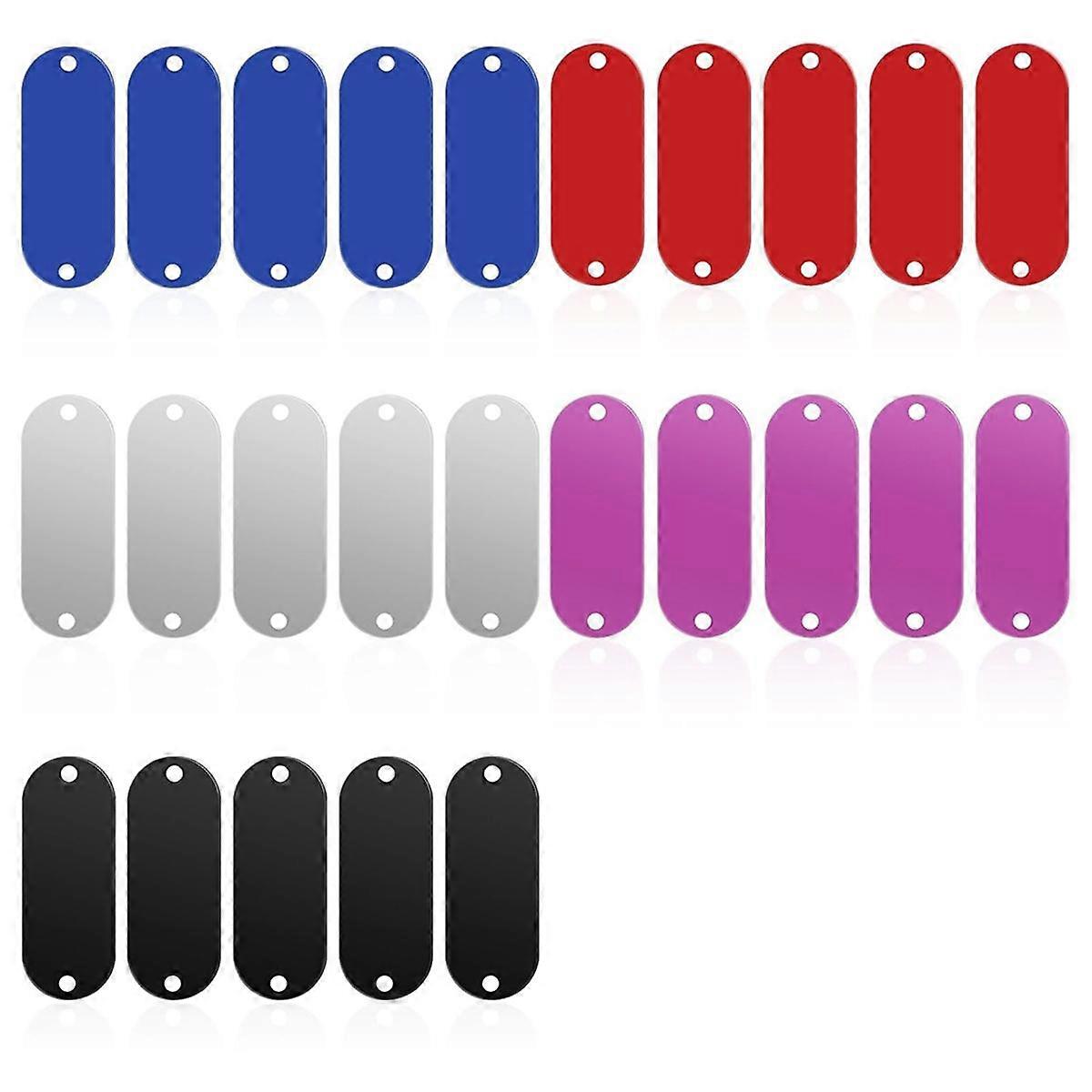 Metallileimausaihiot, 25 kpl alumiinikaiverrusaihiot Suorakulmion laserkaiverrustarvikkeet