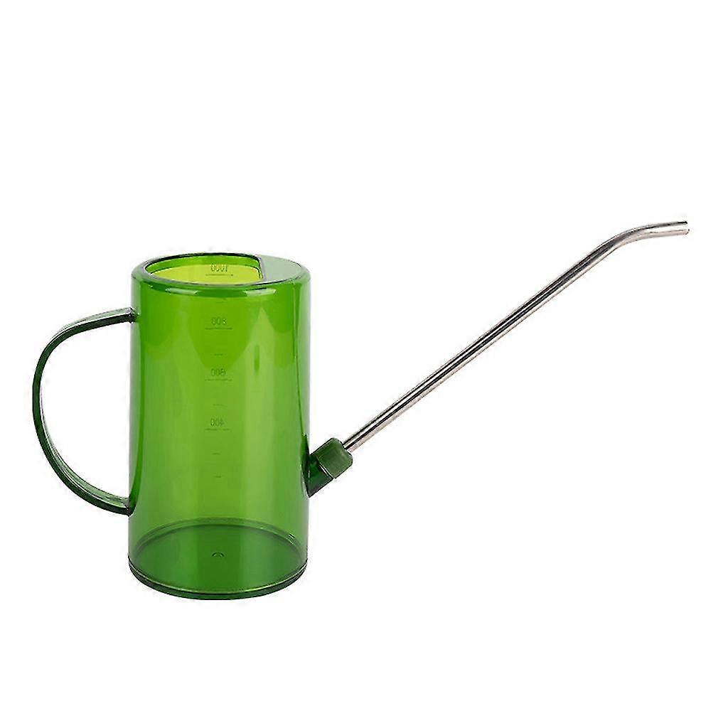 Plastic Garden Watering Tool With Long Nozzle, Transparent Watering Pot For Precise Watering,Transparent green