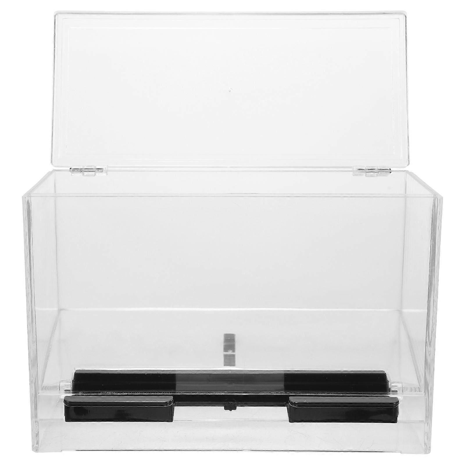 Clear Straw Dispenser Bulk Acrylic Drinking Straw Box Straw Storage Case