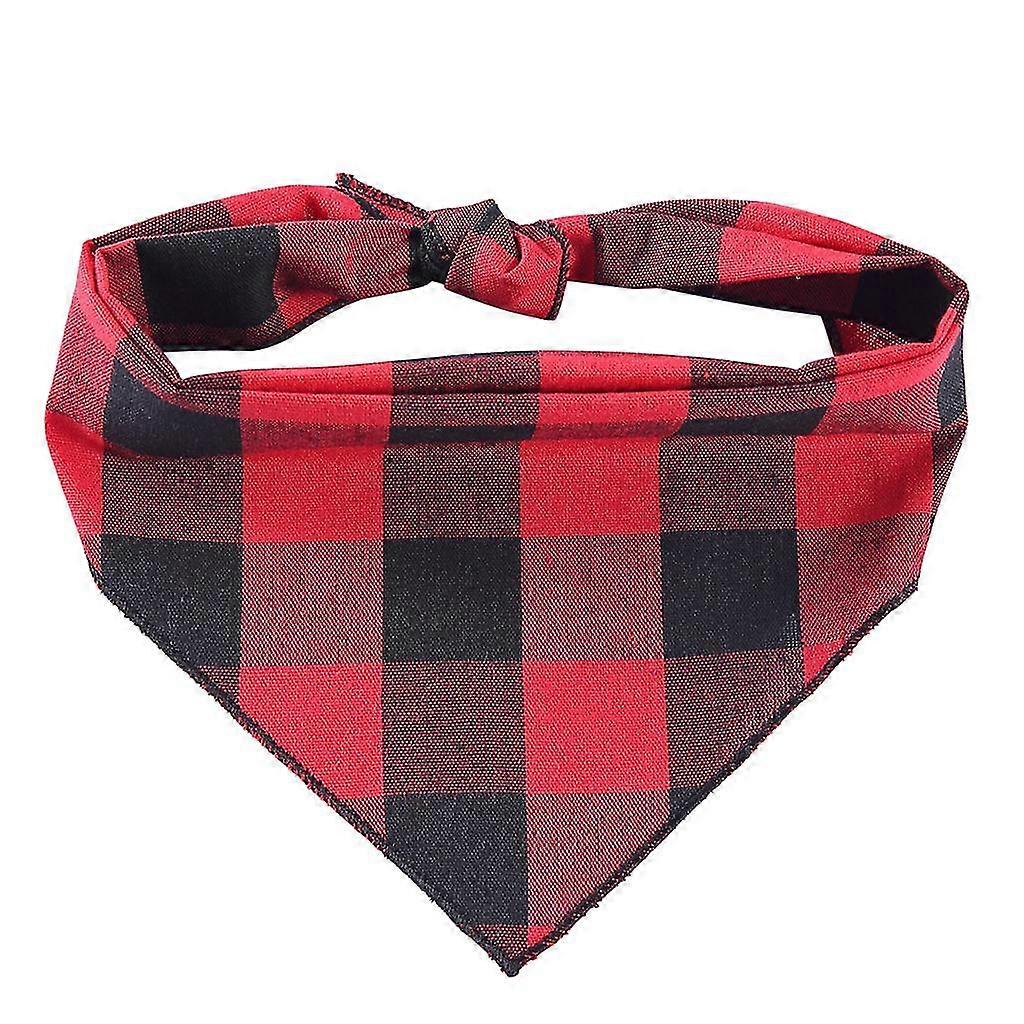 Pet Print eșarfă Plaid colorat Bib Classic Small Check eșarfă