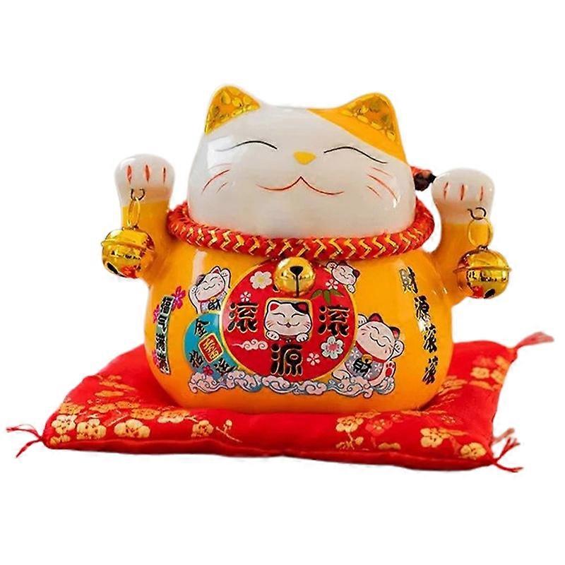 Saving Jar Fine Workmanship Large Capacity Ceramic Japanese Style Lucky Cat Piggy Bank for Home KAESI