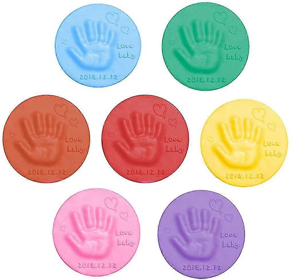 Soft Clay Baby Handprint Footprint Imprint Kit Casting Parent Child Game Toys 7 Pcs