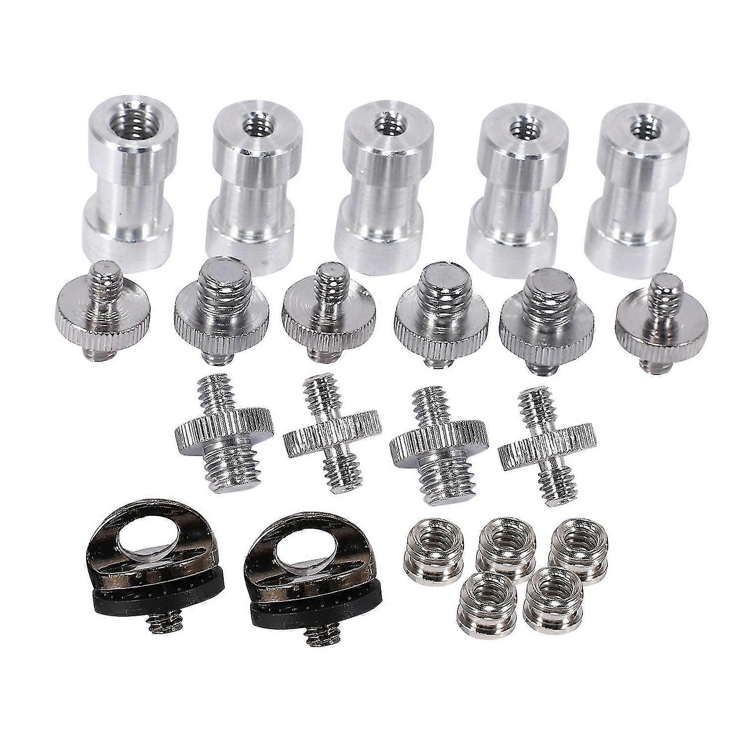 Camera Screws, 22 Pcs Converter Threaded Screws Adapter Mount Set Camera/tripod/monopod/light Stand